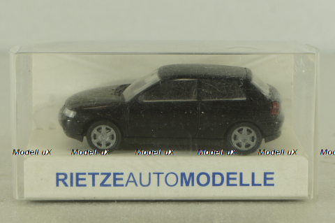 Audi A3 1998, black, 10780, Rietze  1:87
