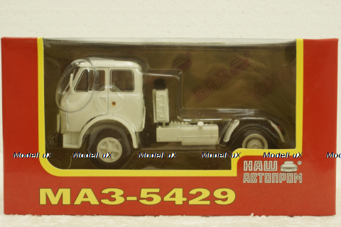 Маз-5429 тягач белый, Н762, Наш Автопром 1:43