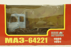 Маз-64221 тягач голубой, Н798, Наш Автопром 1:43