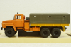Краз-260 борт с тентом, оранжевый 1980, Н290, Наш Автопром 1:43