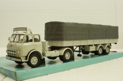 Маз-504В с п/прицепом 5205А Совстрансавто белый, Н789, Наш Автопром 1:43