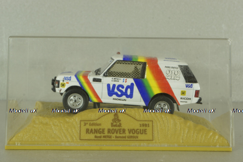 Range Rover Vogue #212 Paris-Dakar 1981 R.METGE - B.GIROUX, Norev 1:43