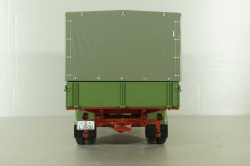 Mercedes L3500 truck with canvas top, green/red/grey, 450050100, Schuco 1:18