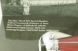 Horch 855 Special Roadster 1936, silver/red, 436014300, Minichamps 1:43