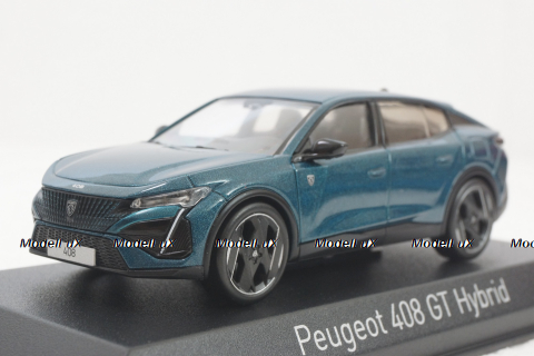 Peugeot 408 GT Hybrid 2023, blue, 474810, Norev 1:43