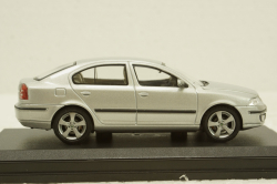 Skoda Octavia II 2004, silver diamand metallic, 143AB001A, Abrex 1:43