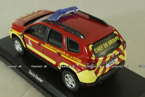 Dacia Duster Pompiers 2020, Chef de Groupe, red, 509048, Norev 1:43