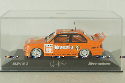 BMW M3 (E30) #20 A.Hahne, Jägermeister DTM 1992, orange, Minichamps 1:43