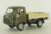 Уаз-3303 бортовой, хаки/бежевый, Русская миниатюра 1:43