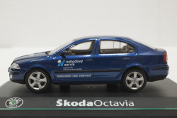 Skoda Octavia А5, Nehodovy Servis Deep Sea Blue, 143ABX001FR, Abrex 1:43
