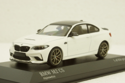 BMW M2 CS 2020 White with Gold Wheels, 410021020, Minichamps 1:43