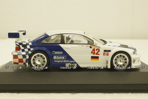 BMW M3 GTR V8 #42, JJ Lehto/J.Muller ALMS 2001, GTM006, IXO 1:43