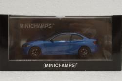 BMW M2 CS 2020 Blue with Black Wheels, 410021026, Minichamps 1:43
