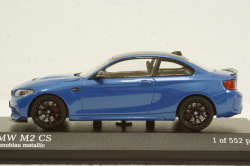 BMW M2 CS 2020 Blue with Black Wheels, 410021026, Minichamps 1:43