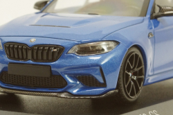 BMW M2 CS 2020 Blue with Black Wheels, 410021026, Minichamps 1:43
