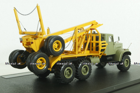 Краз-255Л с прицепом-роспуском ТМЗ-803, лесовоз, , TruckTyr 1:43