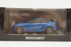BMW M2 CS 2020 Blue with Gold Wheels, 410021025, Minichamps 1:43