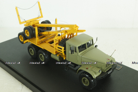 Краз-255Л с прицепом-роспуском ТМЗ-803, лесовоз, , TruckTyr 1:43