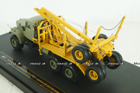 Краз-255Л с прицепом-роспуском ТМЗ-803, лесовоз, , TruckTyr 1:43