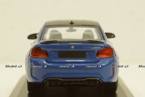 BMW M2 CS 2020 Blue with Gold Wheels, 410021025, Minichamps 1:43