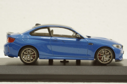BMW M2 CS 2020 Blue with Gold Wheels, 410021025, Minichamps 1:43