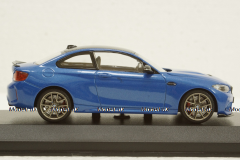BMW M2 CS 2020 Blue with Gold Wheels, 410021025, Minichamps 1:43