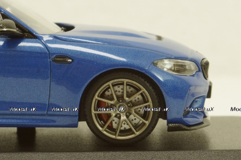 BMW M2 CS 2020 Blue with Gold Wheels, 410021025, Minichamps 1:43