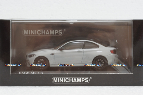 BMW M2 CS 2020 Silver with Black Wheels, 410021027, Minichamps 1:43