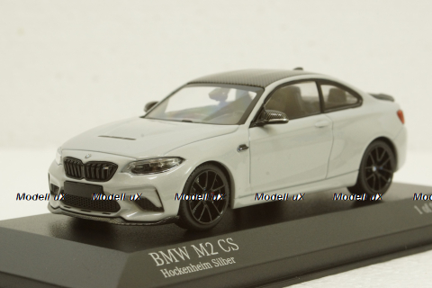 BMW M2 CS 2020 Silver with Black Wheels, 410021027, Minichamps 1:43