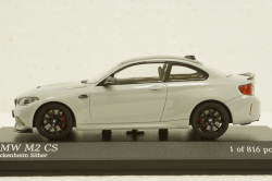BMW M2 CS 2020 Silver with Black Wheels, 410021027, Minichamps 1:43