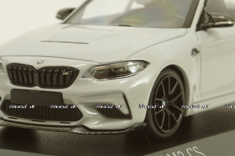 BMW M2 CS 2020 Silver with Black Wheels, 410021027, Minichamps 1:43