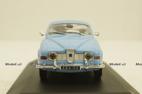 Saab 96 V4, 1970, light blue, WhiteBox 1:43