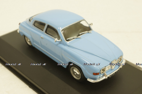 Saab 96 V4, 1970, light blue, WhiteBox 1:43