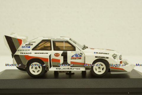 Audi Sport Quattro S1, Walter Rohrl, Winner Pikes Peak Hillclimb 1987, 410871201, Minichamps 1:43
