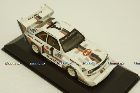 Audi Sport Quattro S1, Walter Rohrl, Winner Pikes Peak Hillclimb 1987, 410871201, Minichamps 1:43