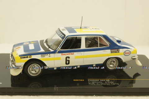 Peugeot 504 #6 Rally du Maroc 1975, H.Mikkola/J.Todt, RAC163, IXO 1:43