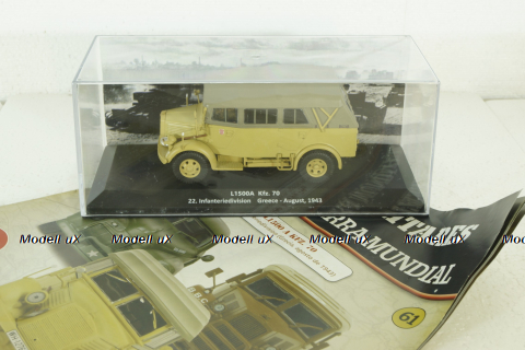 Mercedes L1500 A KFZ.70, Altaya Military #61 Altaya 1:43