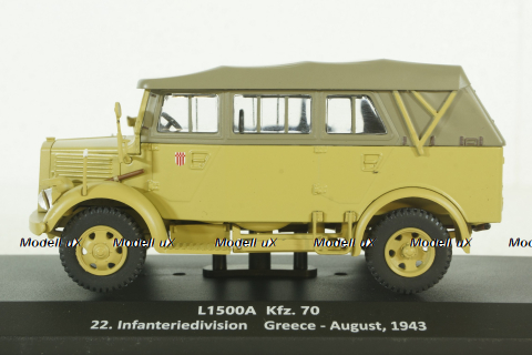 Mercedes L1500 A KFZ.70, Altaya Military #61 Altaya 1:43