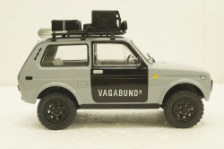 Ваз-2121 Нива Vagabund 1980, Lada Niva, grey/black, with acessories, 1807302,  Solido 1:18