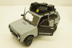 Ваз-2121 Нива Vagabund 1980, Lada Niva, grey/black, with acessories, 1807302,  Solido 1:18
