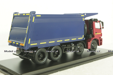 Камаз-65801-T5 самосвал, красный/синий, SSM1547, SSM 1:43