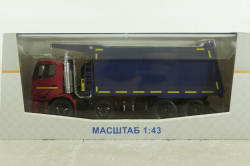 Камаз-65801-T5 самосвал, красный/синий, SSM1547, SSM 1:43