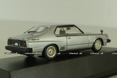 Nissan Skyline 2000 Turbo GT-E-S (KHGC211) 1980, silver, DISM 1:43
