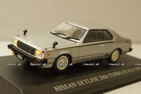 Nissan Skyline 2000 Turbo GT-E-S (KHGC211) 1980, silver, DISM 1:43