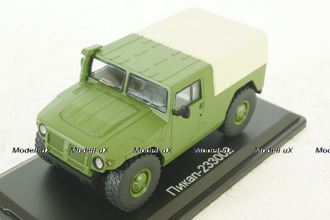 Газ-233002 ТИГР пикап с тентом (хаки), SSM2002, SSM 1:43