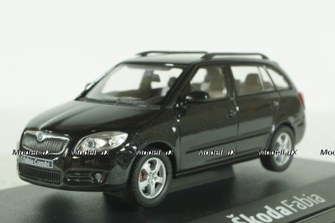 Skoda Fabia 2 Combi, Black 1999, 143AB-004B, Abrex 1:43