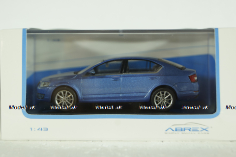 Skoda Octavia III 2013 metallic-light blue, 143AB-026KM, Abrex 1:43
