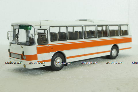 Лаз-699Р 1981, бело/оранжевый, автобус, DEM009, DEMPRICE 1:43