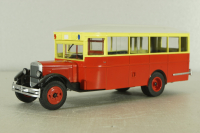 Зис-8 автобус, красно/желтый, Наши Автобусы №9, Modimio 1:43