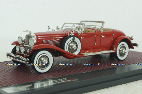 Duesenberg SJ 2583 J-548 Torpedo Pheaton Walker La Grande red 1929, MX40406-052, Matrix 1:43